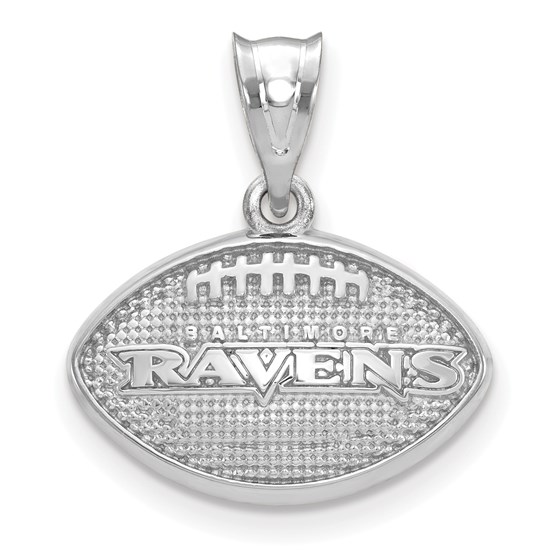 Sterling Silver Baltimore Ravens Football with Logo Pendant Sterling Silver Baltimore Ravens Football with Logo Pendant
